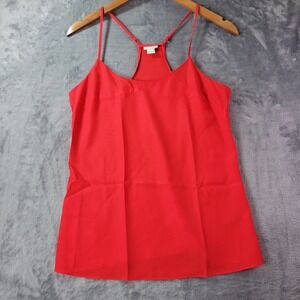 J.Crew Womens Red Racerback Spaghetti‎ Strap Camisole Top Size 2 58877 Capsule
